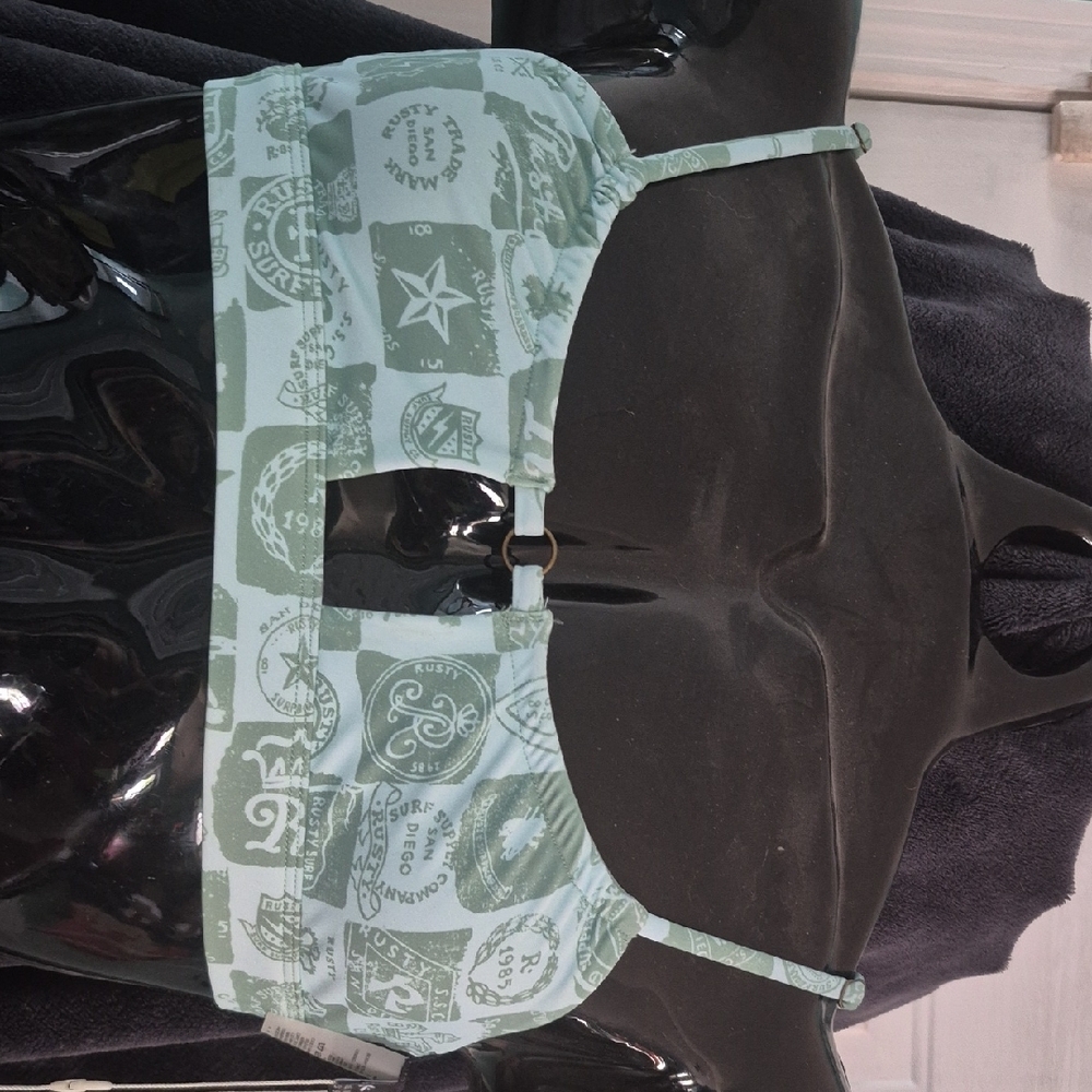 Mint Green Patterned Bikini Set - Picture 8 of 9